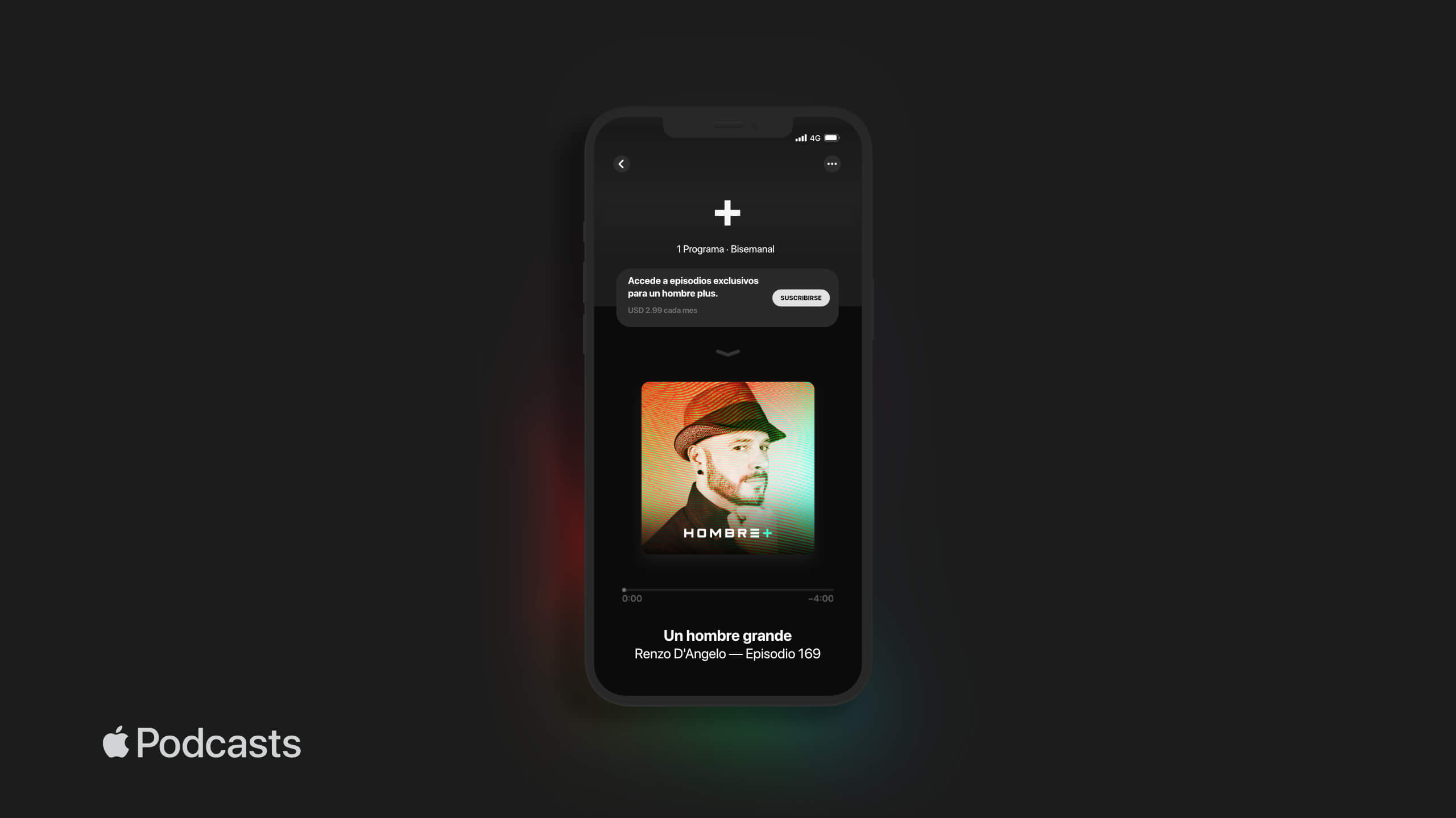 Lanzamiento del canal Hombre Plus en Apple Podcasts