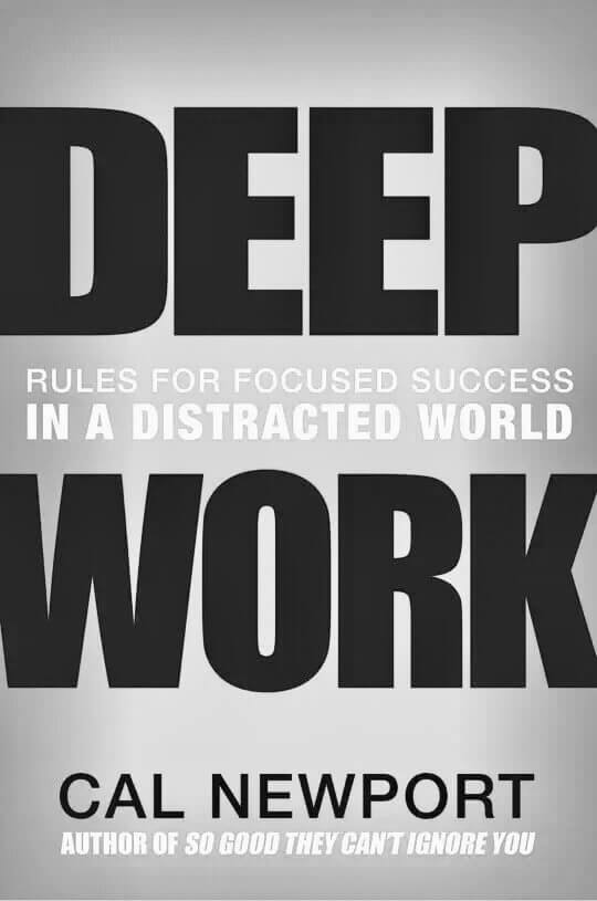 Libro para hombres: Céntrate (Deep Work) de Cal Newport
