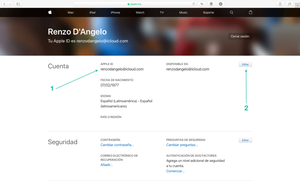 Unificando Apple ID - 1